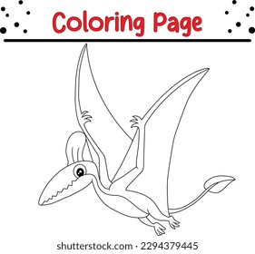 Funny Dragon Coloring Pages For Kids. Cartoon Baby Dragon for Coloring Book. Vector Illustration Line art 