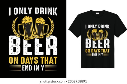 Funny Drinking Alcohol Saying Funny Retro Vintage Beer T-shirt Design	
