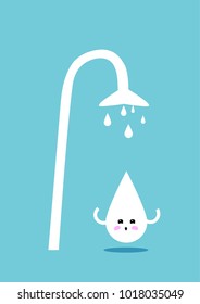 Funny drop in the shower