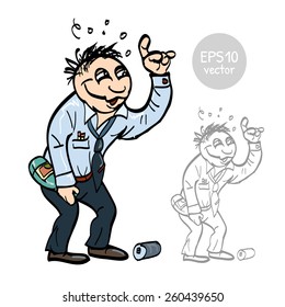 funny drunk clerk