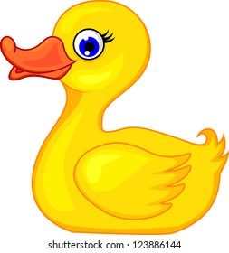 Funny duck cartoon
