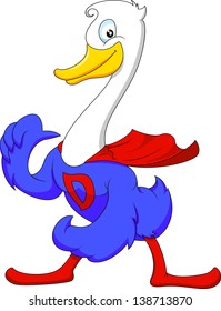 Funny duck cartoon