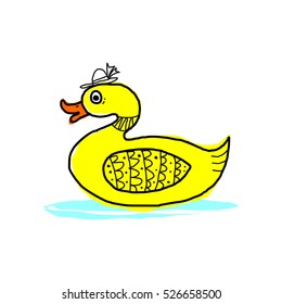 funny duck doodle