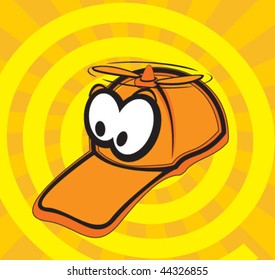 funny duck hat with propeller