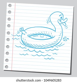 Funny Ente Schwimmring