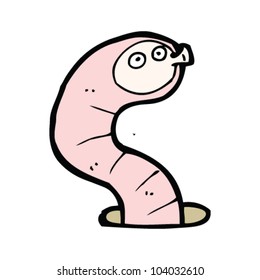 funny earthworm cartoon