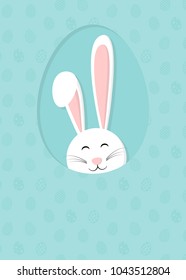 Funny Easter background with copyspace. Vector.