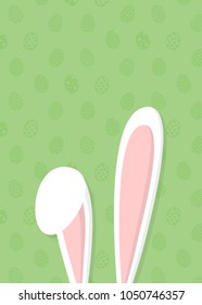 Funny Easter background with copyspace. Vector.