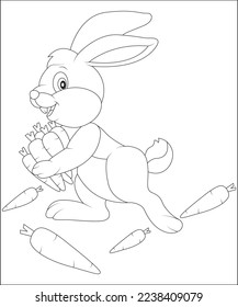 página divertida de colorido de Pascua para niños