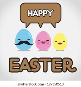 Funny easter eggs - Happy Easter Card