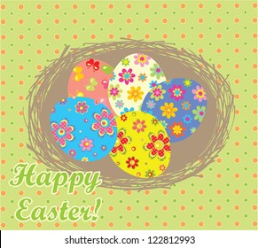Funny easter nest