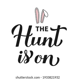 Funny Easter quote typography poster. Vector  template for party invitation, greeting card, banner, sticker, etc.