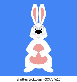 Funny easter rabbit 