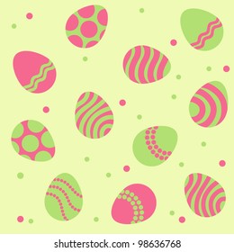 Funny easter seamless background