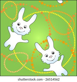 funny easter seamless pattern