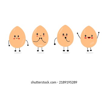 Funny Egg Cute Face Illustrations Stock Vector (Royalty Free ...