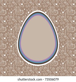 funny egg easter card