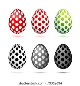 Funny eggs in peas for your design