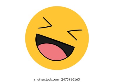 Funny Element Flat Sticker Design
