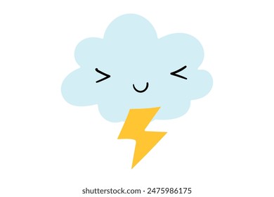 Funny Element Flat Sticker Design