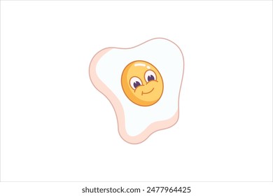 Funny Element Flat Sticker Design