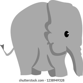 Funny Elephant Baby Vector