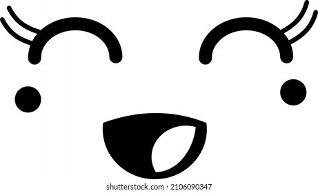 Funny emoji, illustration, vector on a white background.