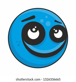 Funny Emoji smile face vector