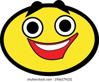 funny emoji in vector art style