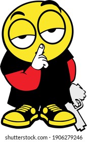 lustige Emoji im Vektorkunststil