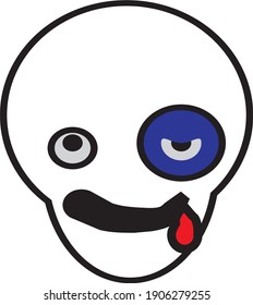 funny emoji in vector art style
