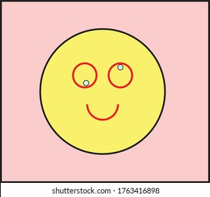 funny emoticon expression vector illustration