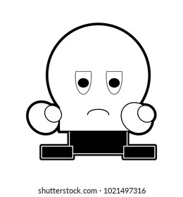 Funny enemy videogame character