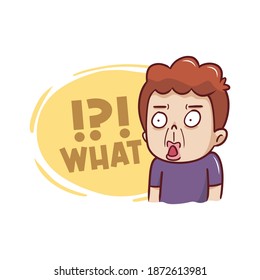 funny expression of an astonished person
