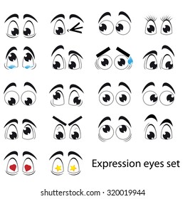 Funny expression eyes