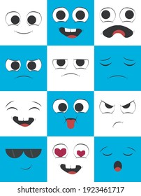 funny expression face set collection