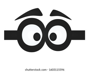 Funny eye mask. vector illustration
