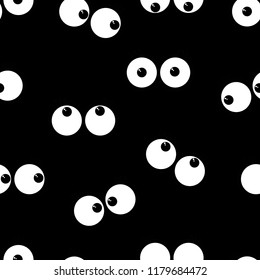 Funny eyes seamless for wallpaper and background