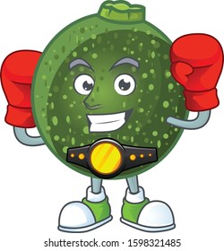 Funny Face Boxing gem squash cartoon character design