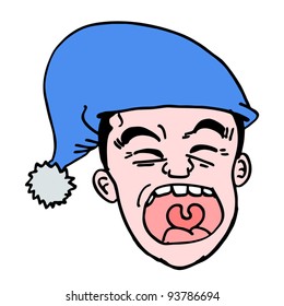 Funny face cartoon