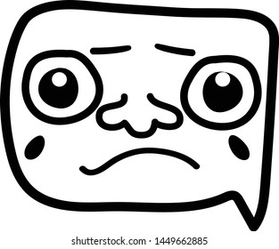 funny face emoji for design vector eps.10