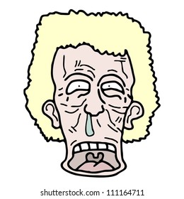 Funny face expression