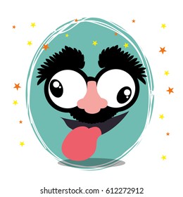 funny face fools day design