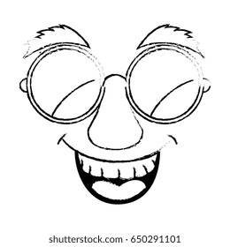 funny face glasses
