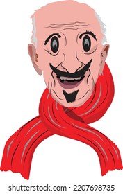 funny face illustration for t shirt design