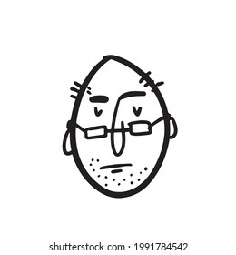 Schöne Gesichtsgrafik für Ihr Design