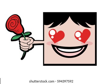 funny face in love