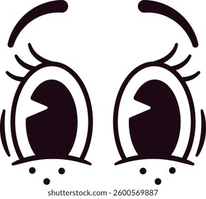 Funny face mascot vector illustration