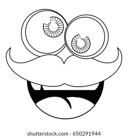 funny face mustache