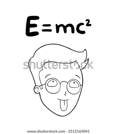 Funny face and relativity theory formula draw